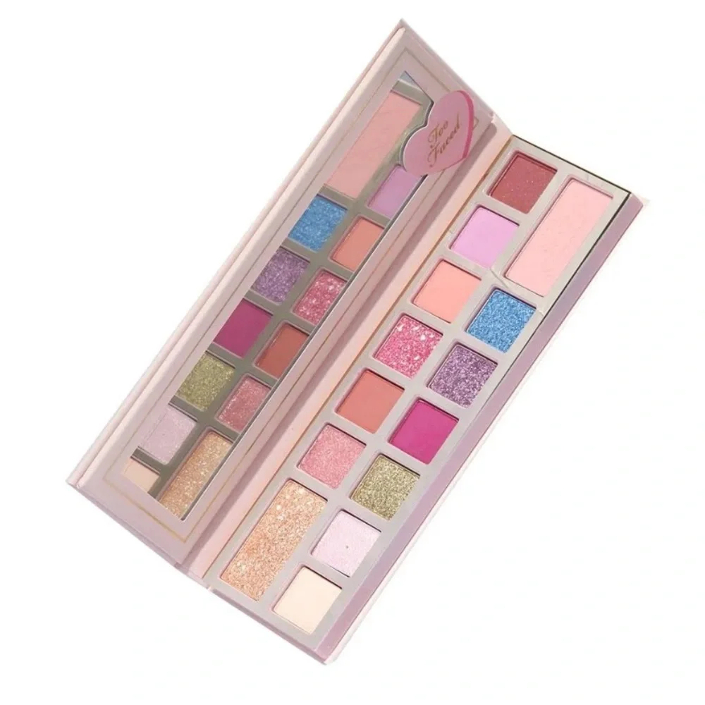 NEW Too Faced Pinker Times Ahead eye shadow x14 Palette vibrant pigment